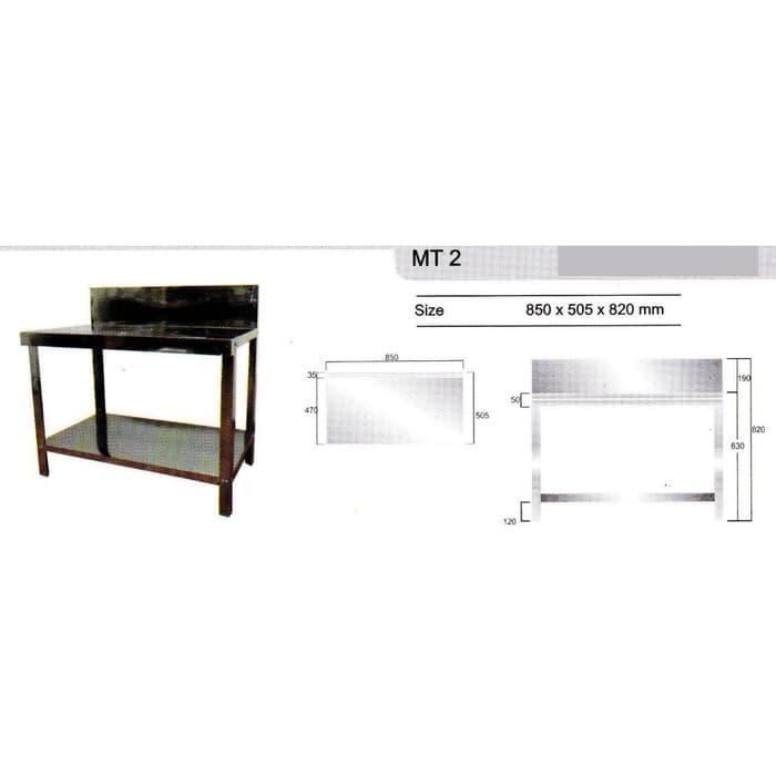 Meja Stainless Steel Metalco MT-2 SB 645 Kiswara Bandung