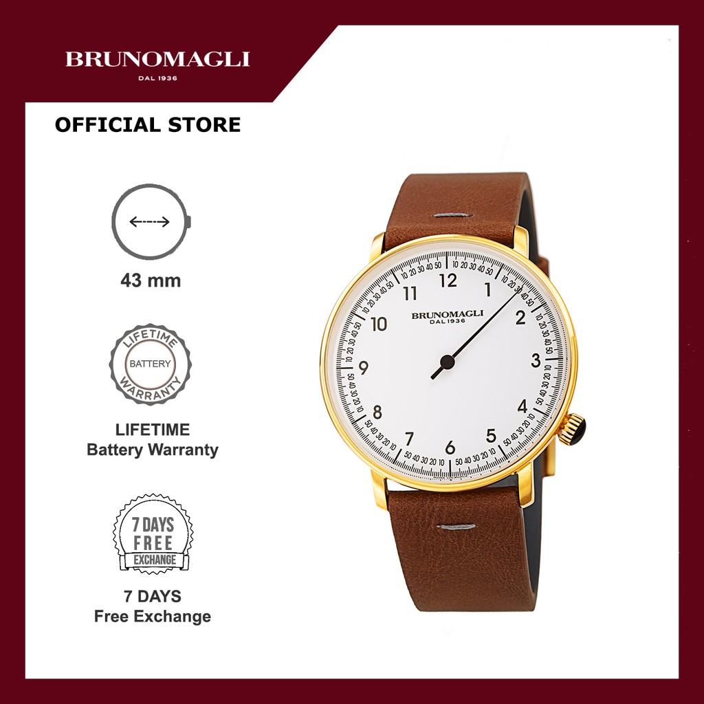 Bruno Magli Rome Fiero 18.191164 Jam Tangan Pria Quartz Analog