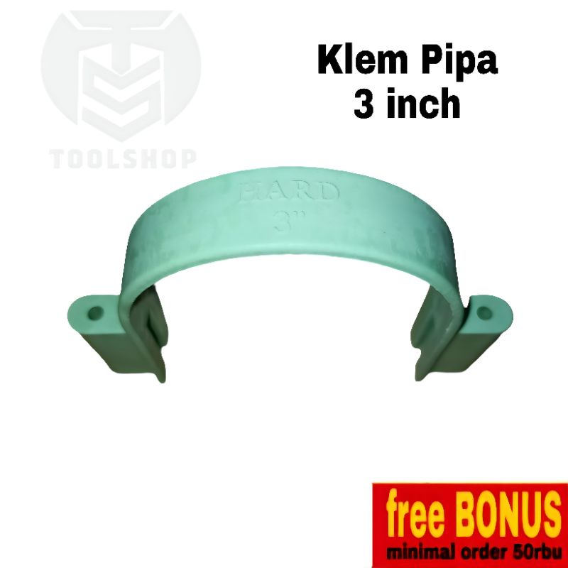 Klem pipa pvc 3 inch