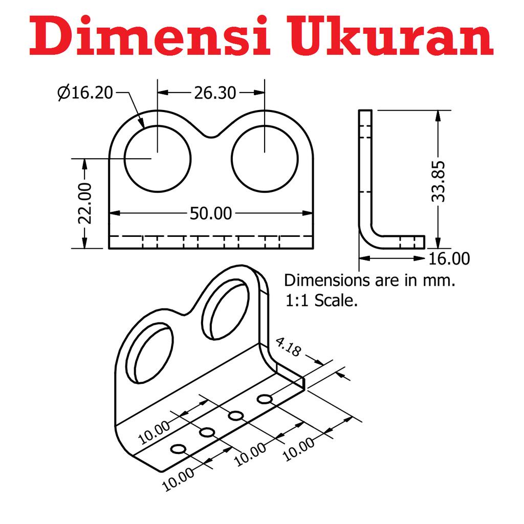 [HAEBOT] Ultrasonic Sensor Bracket Holder Mata Tempat Sensor HC-SR04 Shield Pelindung HC SR04 Akrilik