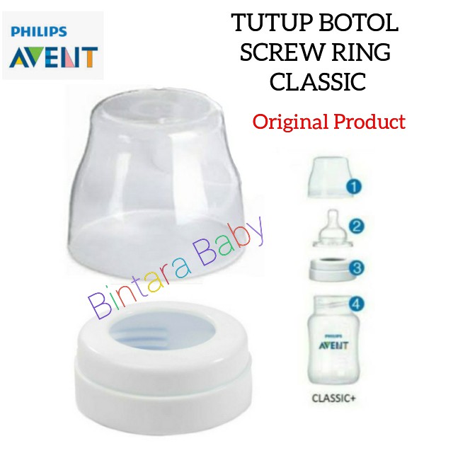 ORIGINAL Tutup Botol Avent Classic Original  Sparepart Botol Philips Avent Classic+ Ring Avent Classic+