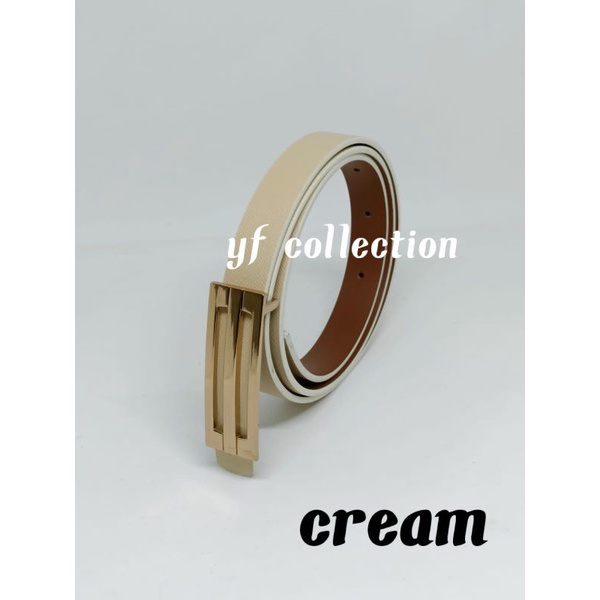 IKAT PINGGANG BELT DRESS SABUK WANITA PU COREA 1.5CM GOLD 030