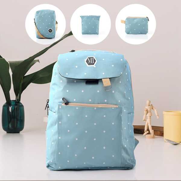 Tas Ransel Anak Perempuan 4in1 -Hijau Tosca