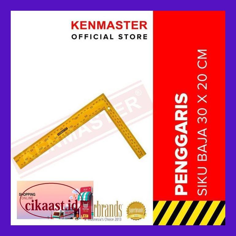 

C1Knsa0S Kenmaster Penggaris Siku Baja 20 X 30 Cm - Penggaris Siku Tukang Luttfnast