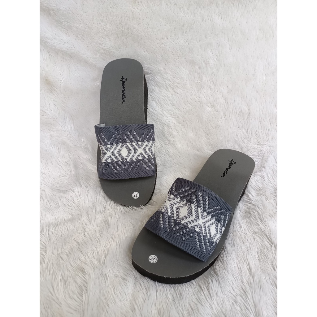 WEDGES WANITA TERBARU IPOMEA MOTIF