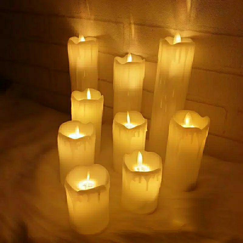 LAMPU LILIN 3D GOYANG MELTED / LILIN BATERAI / LILIN DEKORASI / LAMPU LILIN / LILIN HIAS