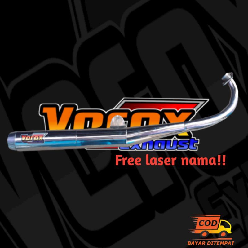 Knalpot Rx king Rx spesial Standar racing chroom Original VEROX suara garing Not Aitech rcb