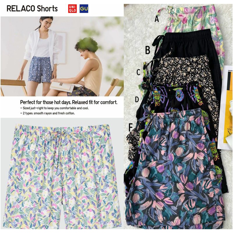 Uniqlo relaco printted short pants