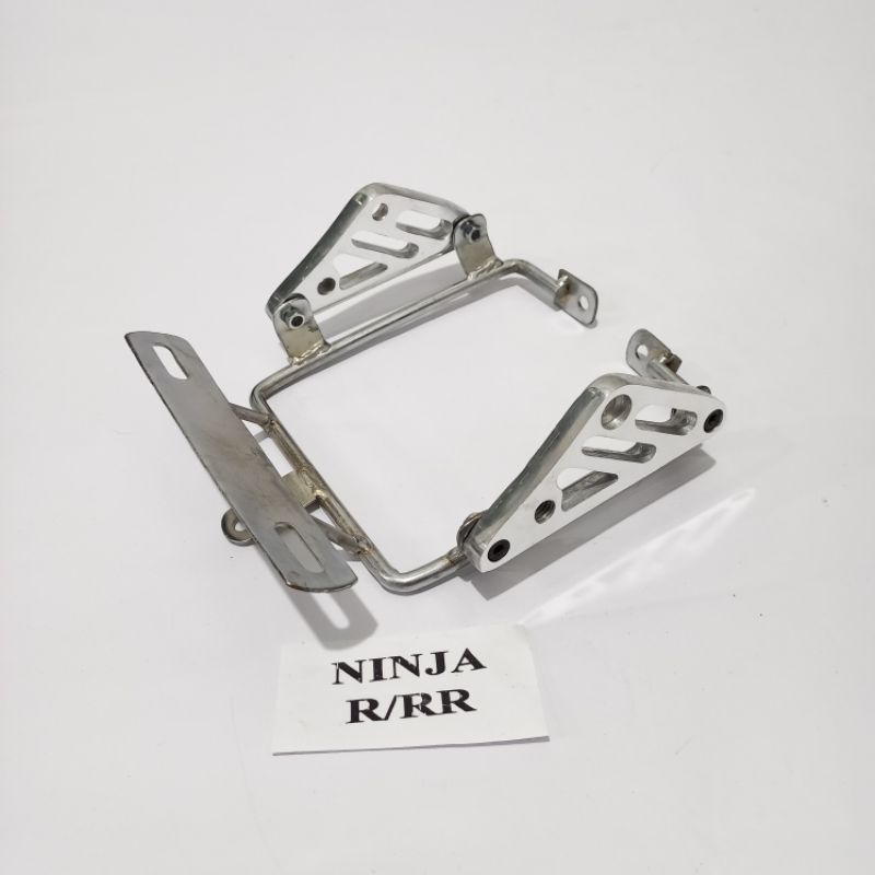 KUPINGAN LAMPU TRALIS Ninja R / RR SEGITIGA CNC Bracket Pangkon pesek pnp shock ninja 150