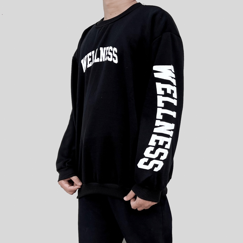 WELLNESS SWEATER OVERSIZE PRIA SWITER CREWNECK WANITA