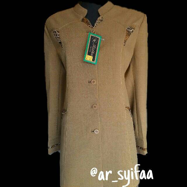 Baju Seragam Kantor/Guru/Setelan Safari (Celana/Rok) Merk RIDHOS & PRINCESS - Motif Batik