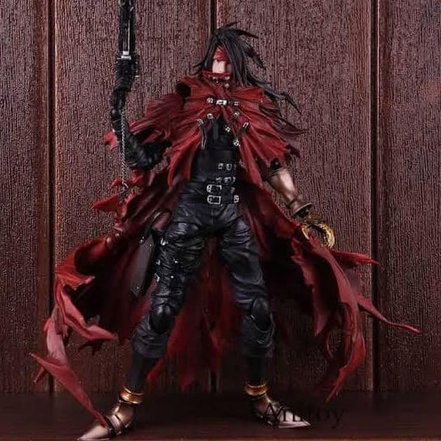 凸 ( ͡❛ ͜ʖ ͡❛)凸 Play Arts Kai Final Fantasy 7 Valentine Vincent Dirge Cerberus Figure ✟