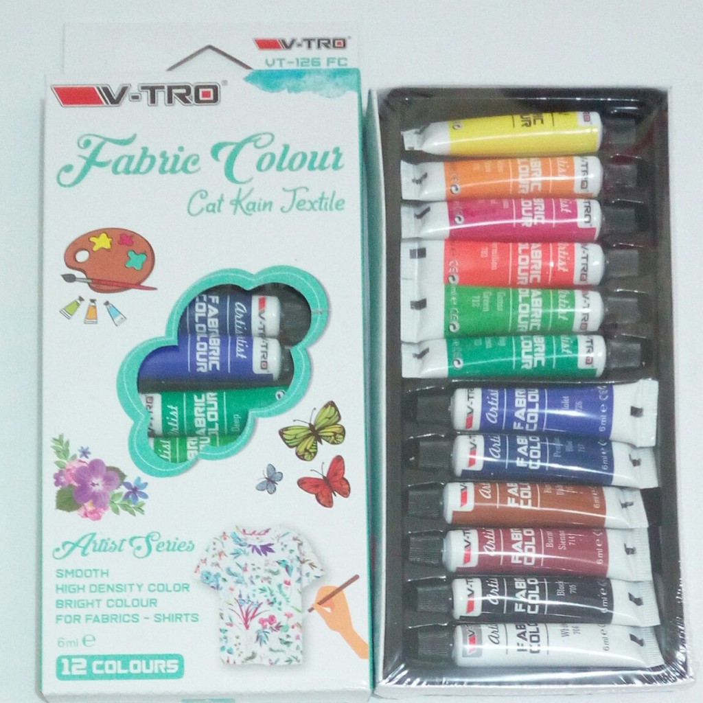 Cat Kain Textile / Fabric Colour Shopee Indonesia