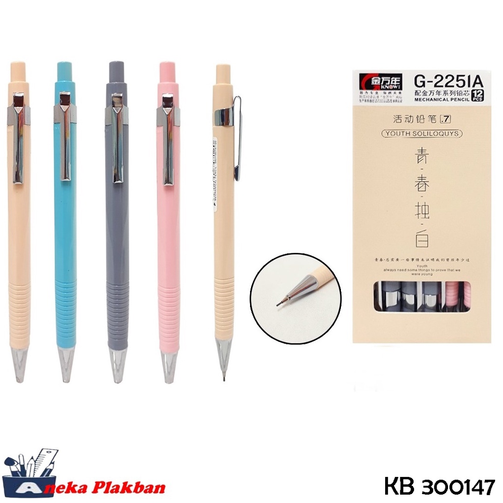 

[BOX/12 PCS] KNOWN PENSIL MEKANIK 0.7 G-2251A