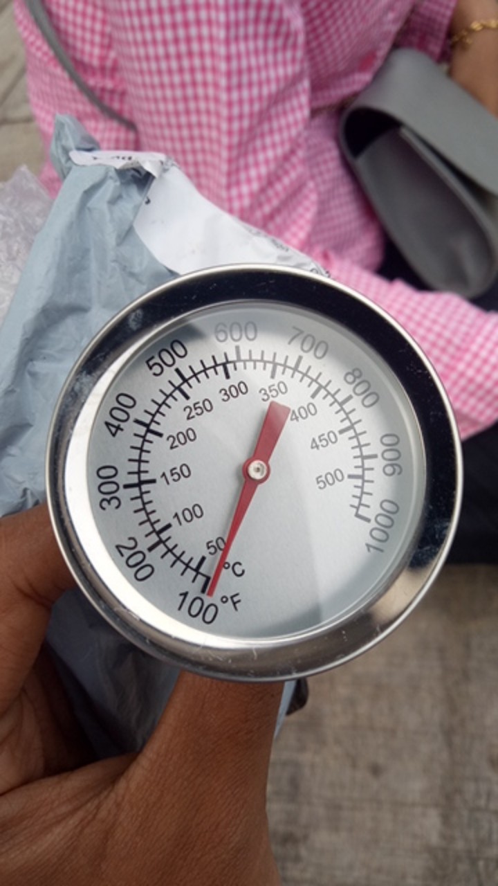 Termometer Pengukur Suhu 50-500 Derajat Celcius Bahan Stainless Steel Untuk Bbq
