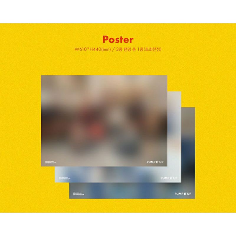 GOLDEN CHILD PUMP IT UP / YES. / GAME CHANGER FOLDED POSTER
