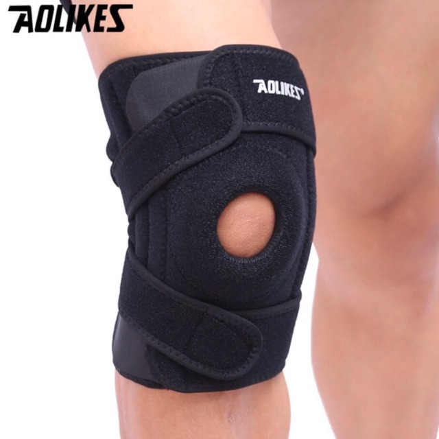 7913 AOLIKES KNEE SUPPORT WRAP SLEEVE PAD PATELLA PELINDUNG LUTUT KAKI