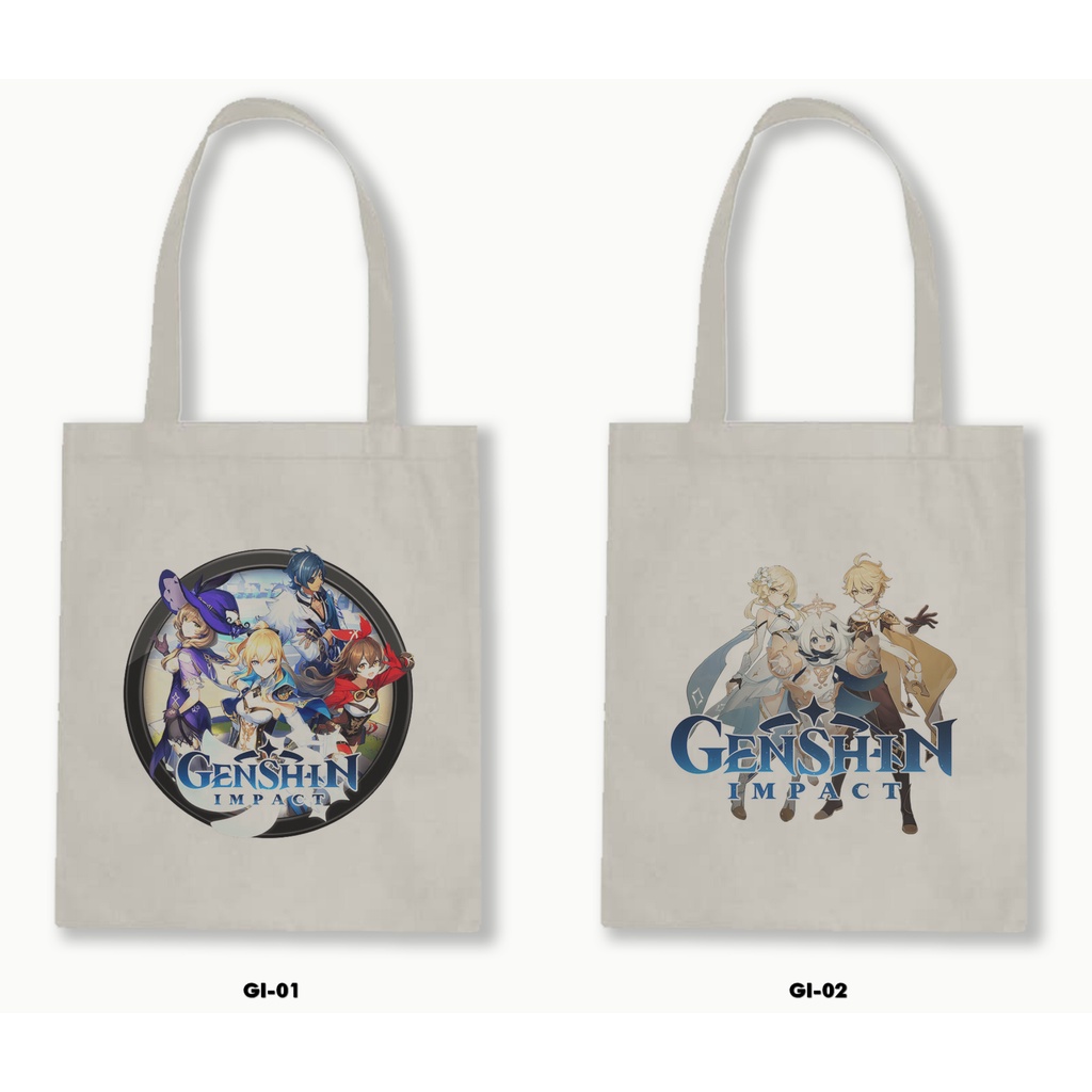 TOTE BAG BLACU - GHENSHIN IMPACT