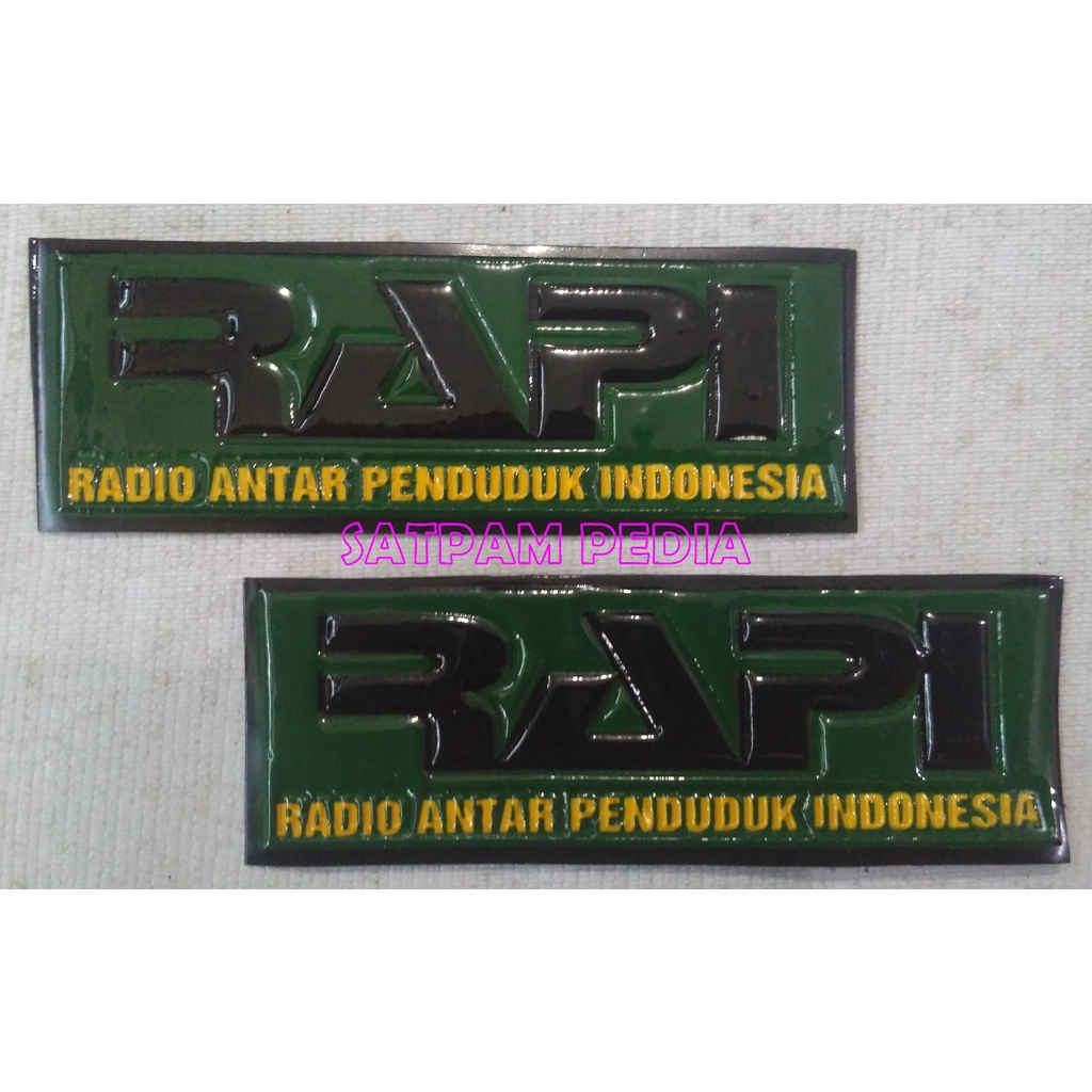 Sticker Plat Embos RAPI - Stiker RAPI