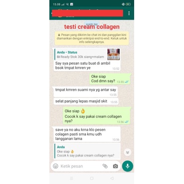 cream collagen siang malam