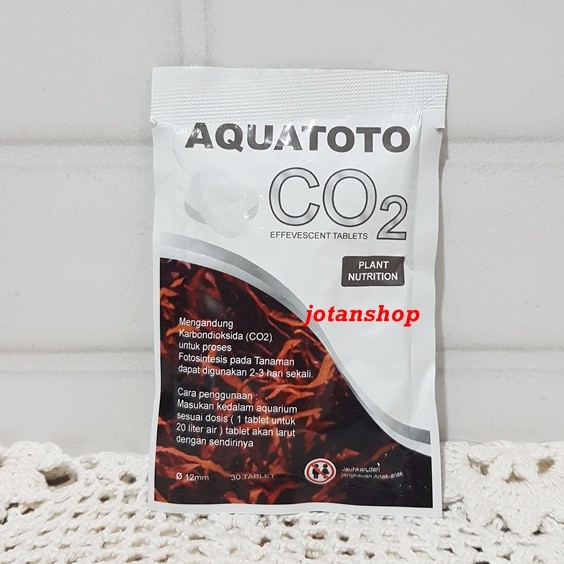 Aquatoto CO2 plant nutrition Tablet Aquascape Nutrisi Tanaman Air sachet isi 30