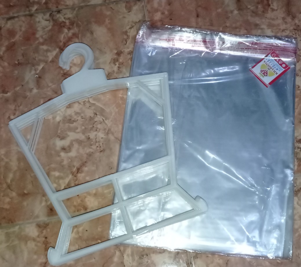 Plastik Opp Bening Kemasan Baju Plastik Seal Lem Ukuran 30 X 35 Cm