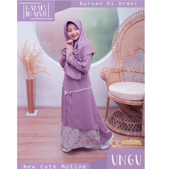 Gamis anak / gamis anak junior / setelan gamis anak