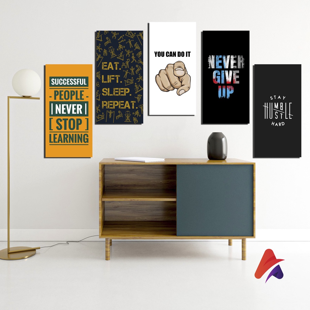 APOLITO 10X20 WALLDECORE HIASAN DINDING PAJANGAN POSTER KAYU QUOTE MOTIVASI INGGRIS