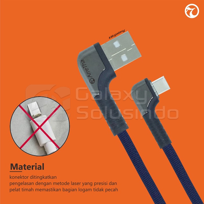 ARRETHA AT32 DOUBLE HEAD Type-C USB Fast Charging Cable