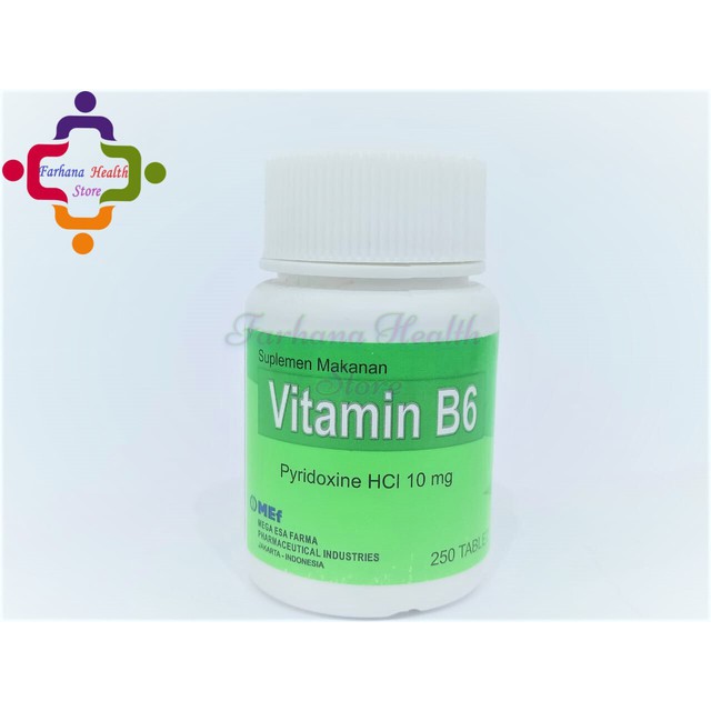 Original Vitamin B6 10 mg Botol 250 Tablet MEF