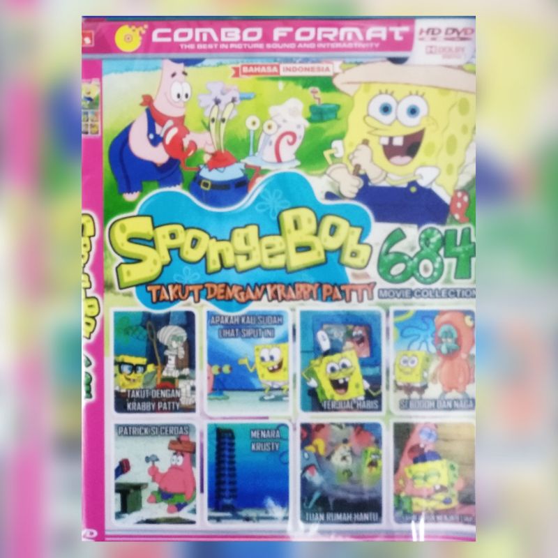 Kaset film koleksi kartun anak Spongebob 684