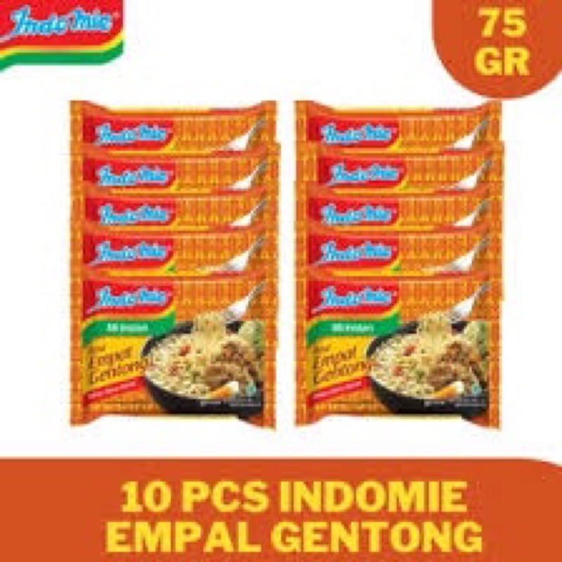 

Indomie Empal Gentong paket 10 pcs