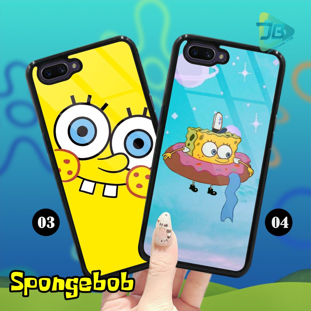 HARDCASE 2D GLOSSY SPONGEBOB OPPO VIVO XIAOMI SAMSUNG REALME IPHONE ALL TYPE JB4688