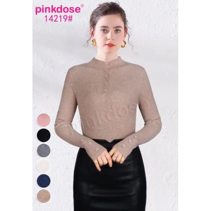 Atasan Rajut busui pinkdose 14219 || Manset busui pinkdose import haalus