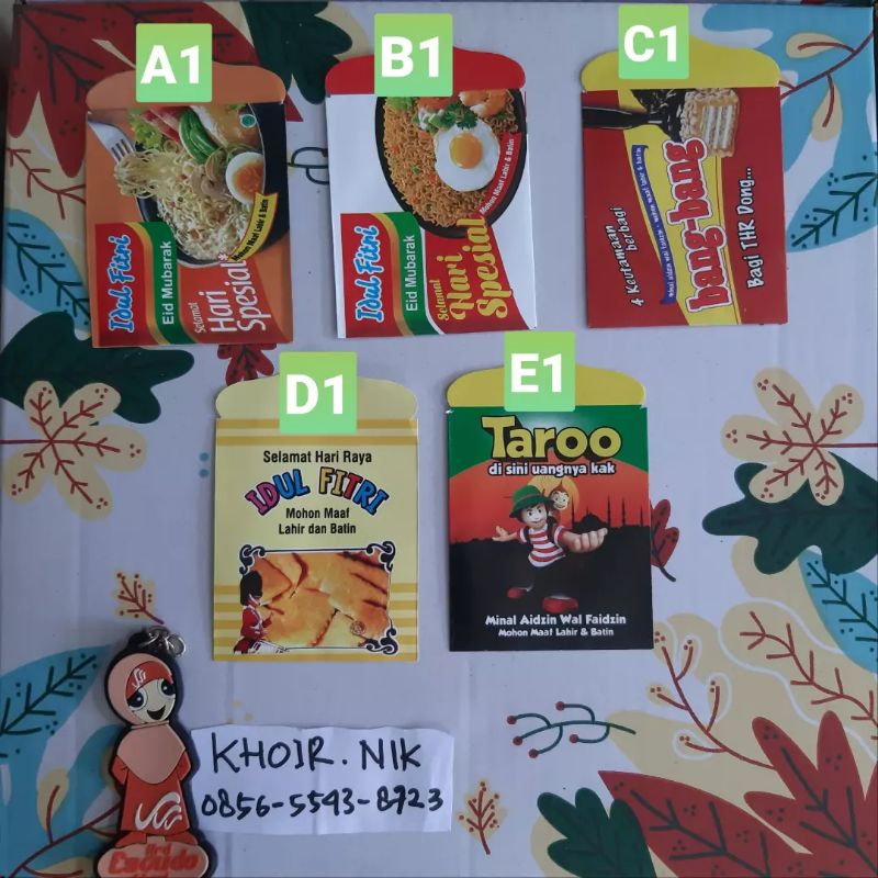 

AMPLOP TEBAL - KODE 1 - AMPLOP LEBARAN MOTIF SNACK LUCU- ISI 10PCS