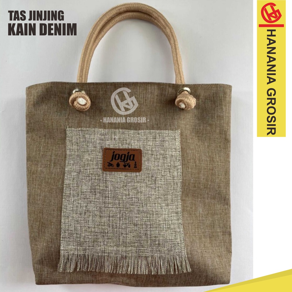 Tas wanita / Handbag Tali Sumbu / Top Handel Bag Jinjing Denim