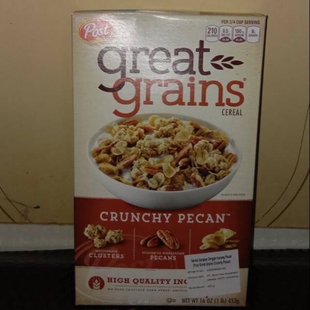 

Post great grains cruchy pecan 453gr