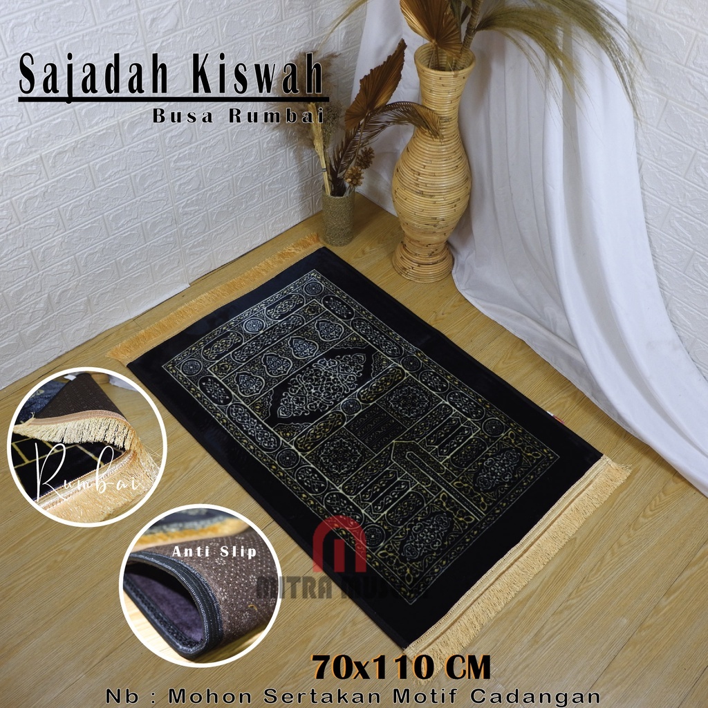 SAJADAH TURKI BULU UK 75 X 120 CM ANTI SLIP