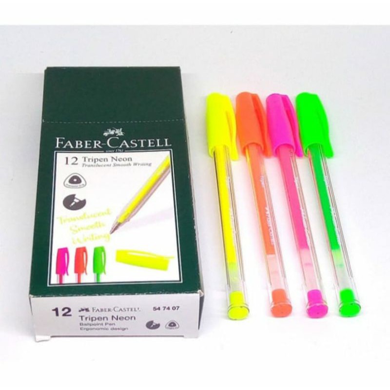 

Faber-Castell Pulpen Tripen Neon / Pulpen Neon Faber Castell Tripen ( satuan/pcs )