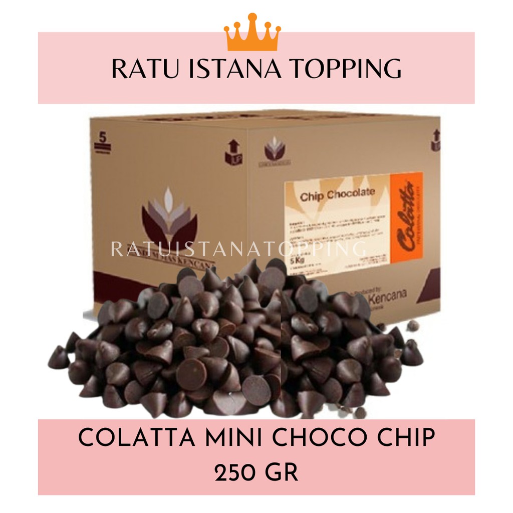 

MINI COKLAT CHIPS-MINI CHOCO CHIPS COLATTA 250 GR-COKLAT TABUR MINI-MINI CHIPS