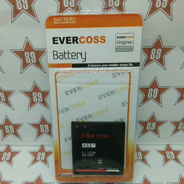 Battery batre Evercross A53 bintang