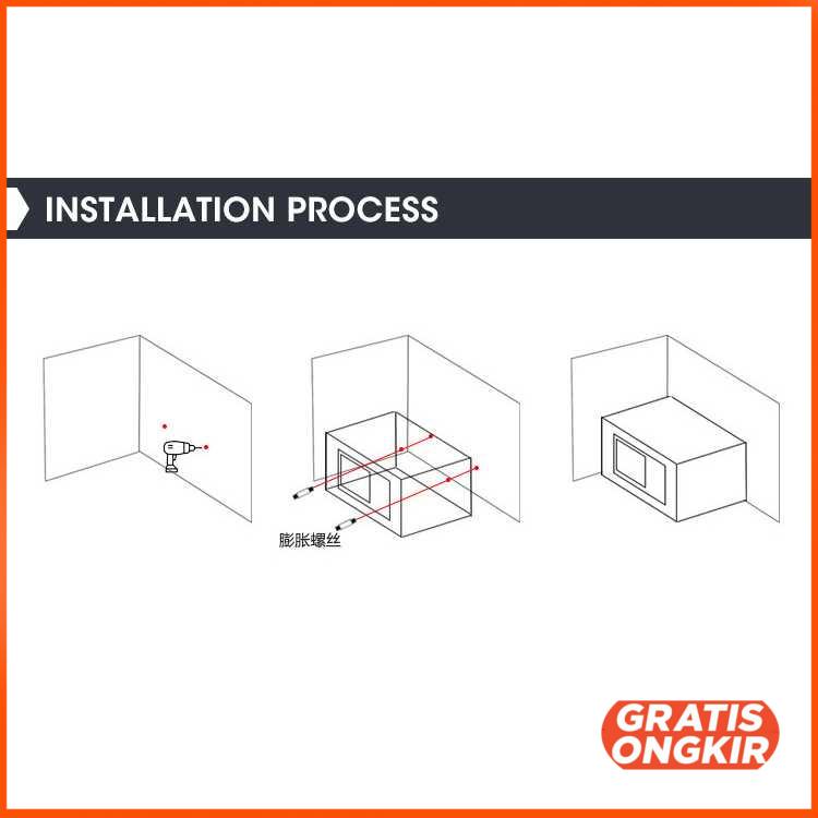 Brankas Safety Anti-theft Box Password 43x30x20cm - 43EA