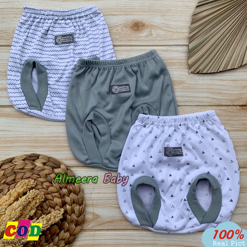 3 PCS Celana POP Bayi Baru Lahir Celana Kacamata Bayi Almeera Baby and Kids