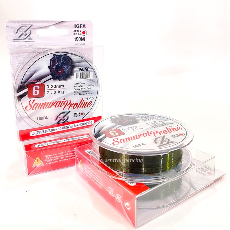Senar / Tali Pancing AXZ Samurai Proline 150m Cocok Buat Mancing Udang ( Anti Keriting )