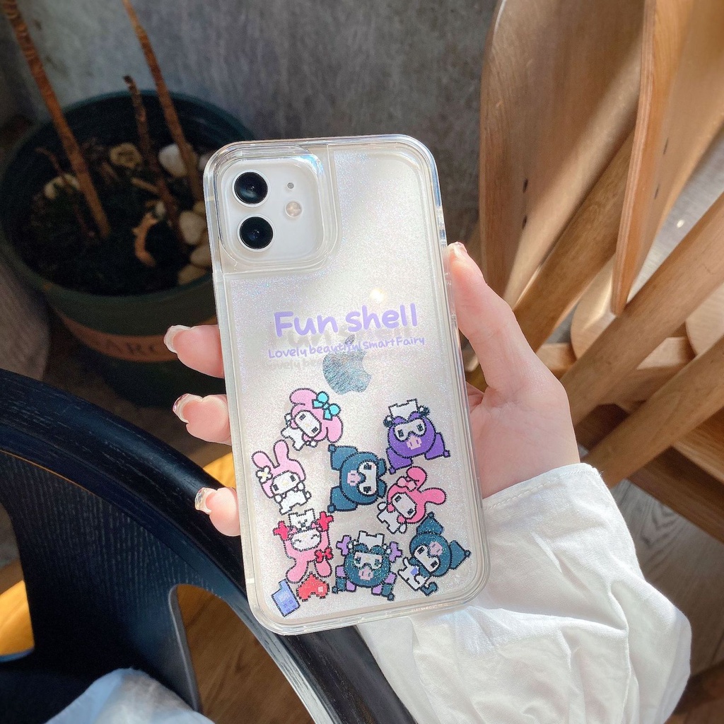 FH25 Hello Kitty Casing Case Air water glitter for Iphone 13 Pro Max