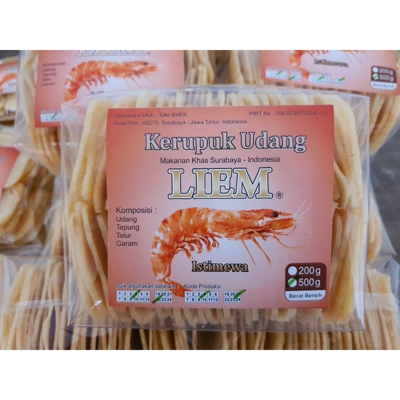 

Krupuk Udang Mentah Liem / 500gr