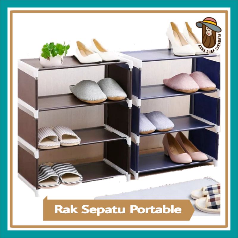 Rak Sepatu Portable 4 Susun