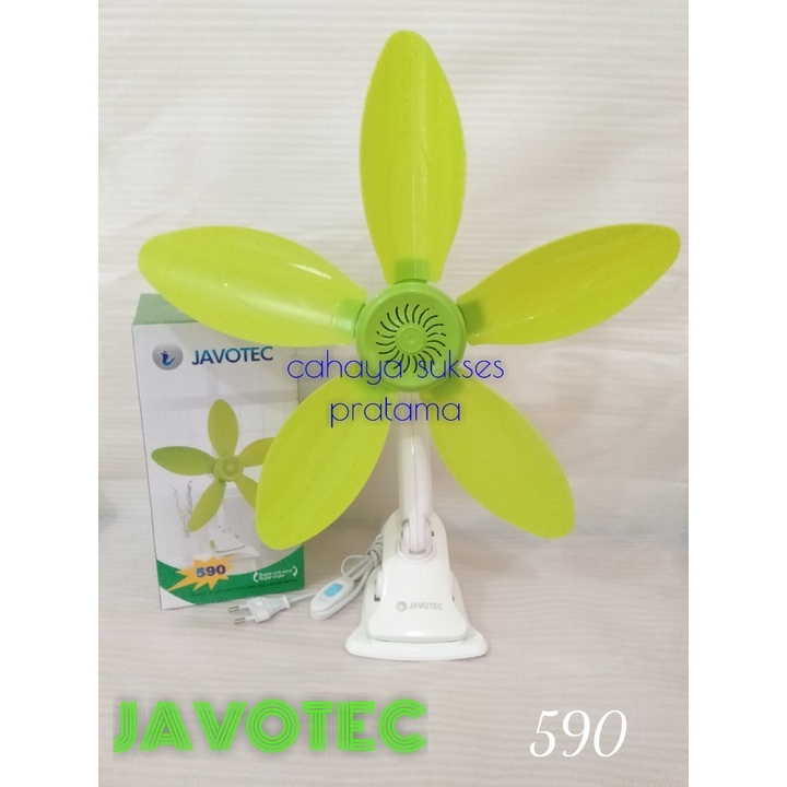 Kipas Mini/Fan Jepit-Dinding-Duduk Javotec 5-Baling FC01-590 (30W)