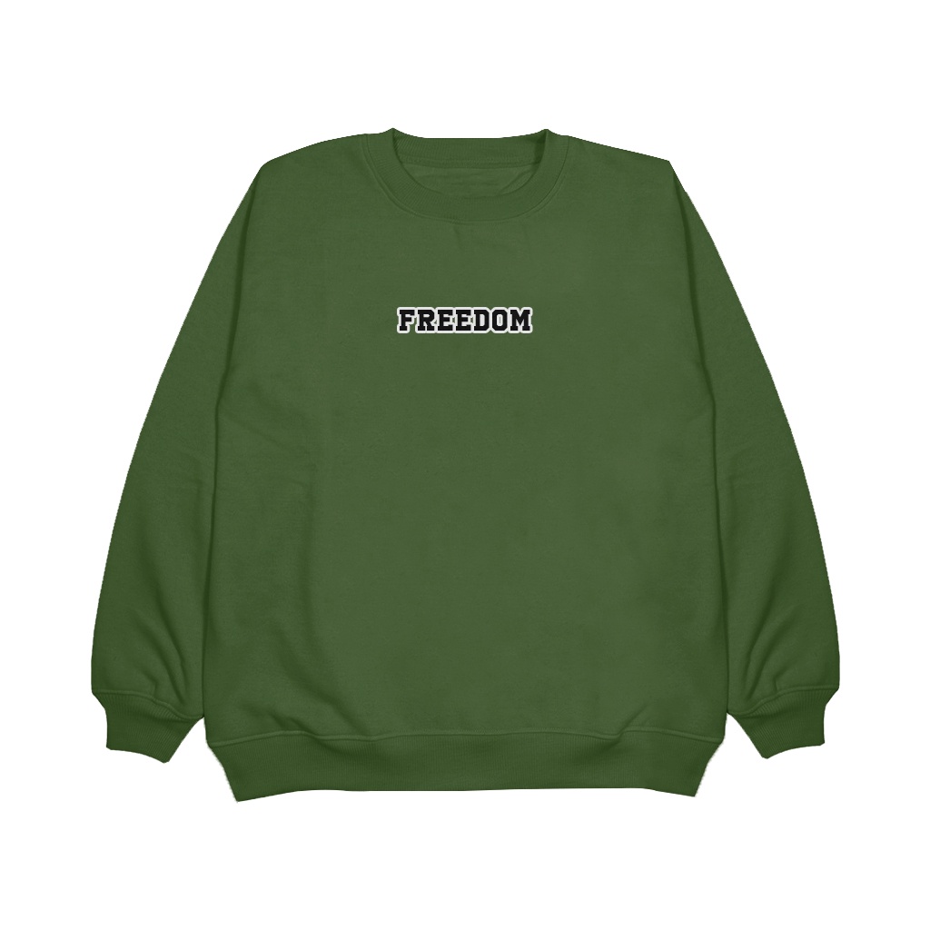 Sweater Crewneck Basic(FREEDOM) Oversize{UNISEX)