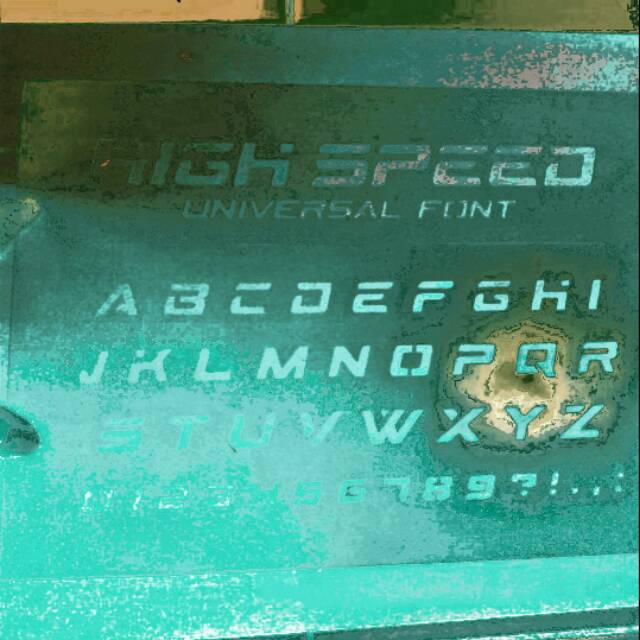 Stencil huruf